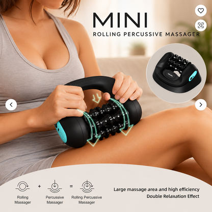 Neuro Mini in use on arm, foot, and calf